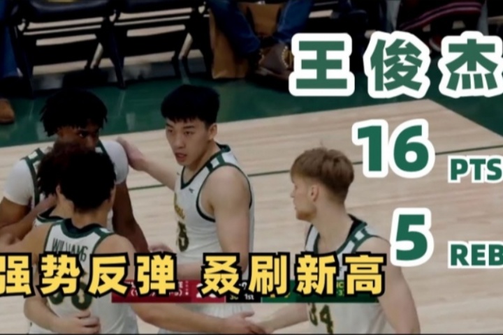 半岛体育-NCAA生涯至今最高分！王俊杰16分&amp;三分8中3集锦：助旧金山迎大胜